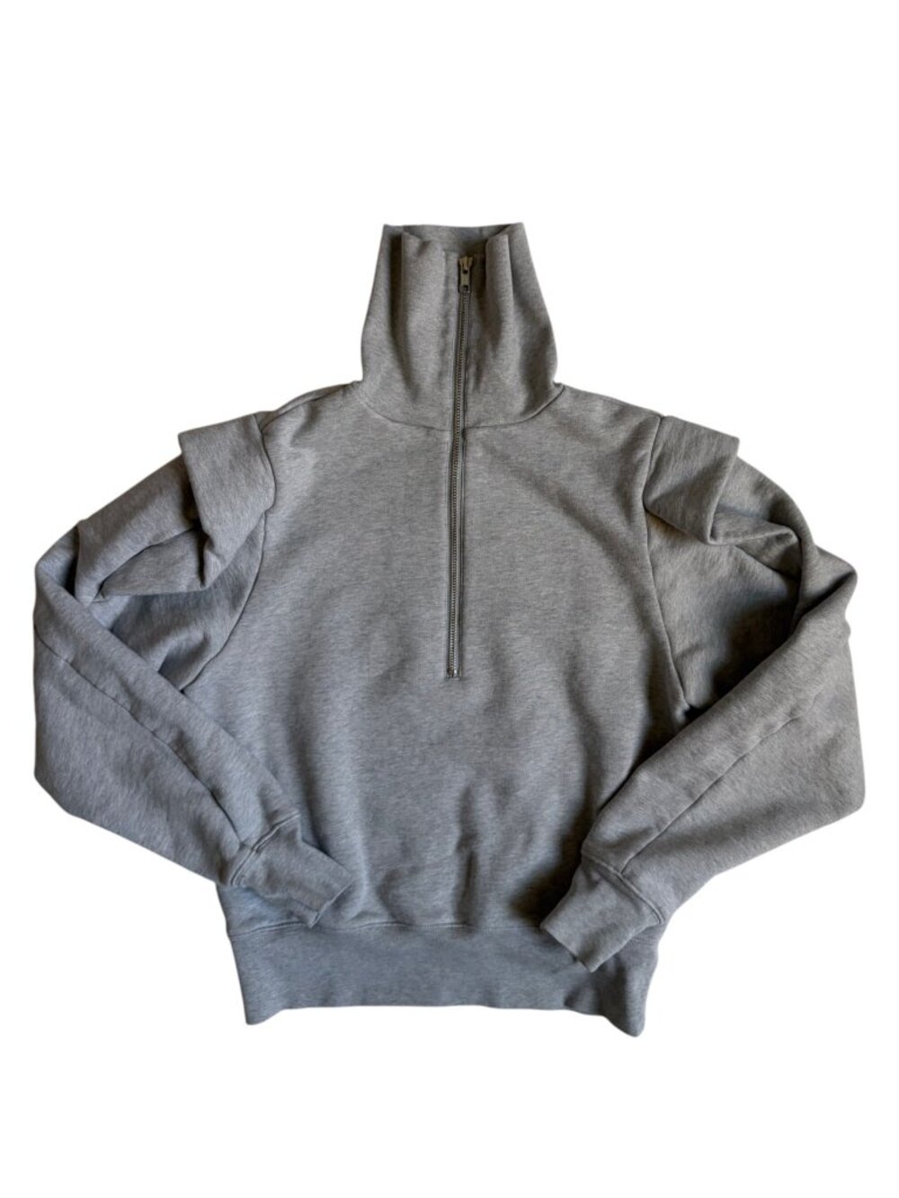 Frame Sporty Zip Sweatshirt (Gris Heather) - Small - Picture 3 of 11